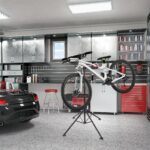 Suport reglabil pentru repararea bicicletelor, inaltime 110-190 cm, Relaxdays - imagine 2