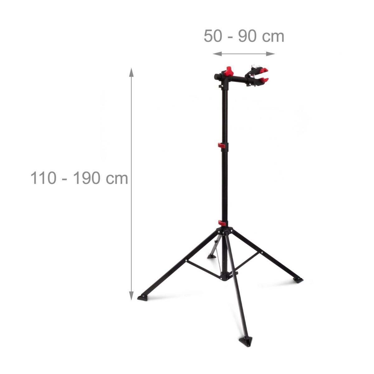 Suport reglabil pentru repararea bicicletelor, inaltime 110-190 cm, Relaxdays - imagine 3