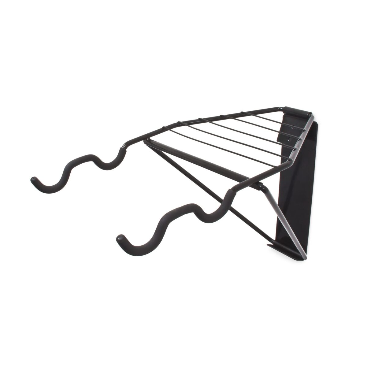Suport pentru 2 biciclete, de perete, pliabil, capacitate aprox. 50 kg, otel, negru, Relaxdays - imagine 7