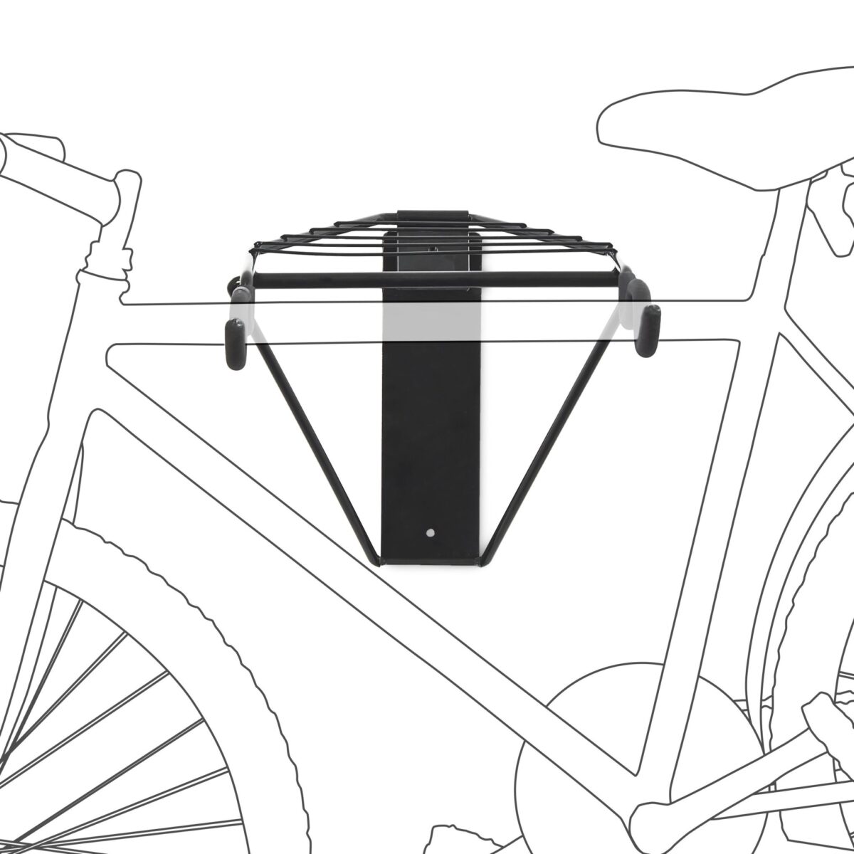 Suport pentru 2 biciclete, de perete, pliabil, capacitate aprox. 50 kg, otel, negru, Relaxdays - imagine 2