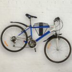 Suport pentru 2 biciclete, de perete, pliabil, capacitate aprox. 50 kg, otel, negru, Relaxdays