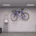 Suport pentru 2 biciclete, de perete, pliabil, capacitate aprox. 50 kg, otel, negru, Relaxdays - imagine 4