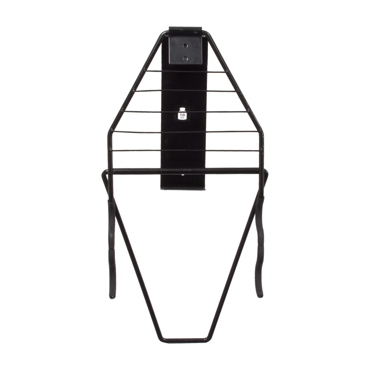 Suport pentru 2 biciclete, de perete, pliabil, capacitate aprox. 50 kg, otel, negru, Relaxdays - imagine 6