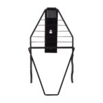 Suport pentru 2 biciclete, de perete, pliabil, capacitate aprox. 50 kg, otel, negru, Relaxdays - imagine 6