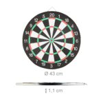 Tabla de darts „Board X1”, diametru placa 43 cm, 6 sageti - imagine 5