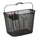 Cos metalic pentru bicicleta, cu maner, 7 x 34,5 x 26 cm, Relaxdays