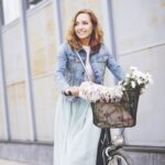 Cos metalic pentru bicicleta, cu maner, 7 x 34,5 x 26 cm, Relaxdays - imagine 3