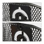 Cos metalic pentru bicicleta, cu maner, 7 x 34,5 x 26 cm, Relaxdays - imagine 8