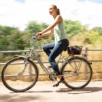 Cos metalic pentru bicicleta, cu maner, 19 x 41 x 30 cm Relaxdays - imagine 5