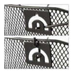 Cos metalic pentru bicicleta, cu maner, 19 x 41 x 30 cm Relaxdays - imagine 6
