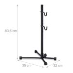 Suport reglabil pentru repararea bicicletelor, 63,5 x 32 x 35 cm, Relaxdays - imagine 4