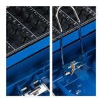 Caseta bani pentru monede si bancnote, albastru, 8.5 x 30.5 x 24.5 cm - imagine 7