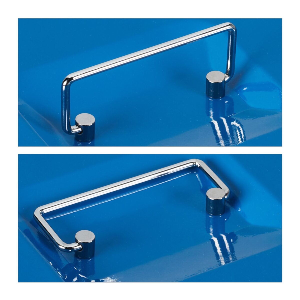 Caseta bani pentru monede si bancnote, albastru, 8.5 x 30.5 x 24.5 cm - imagine 8