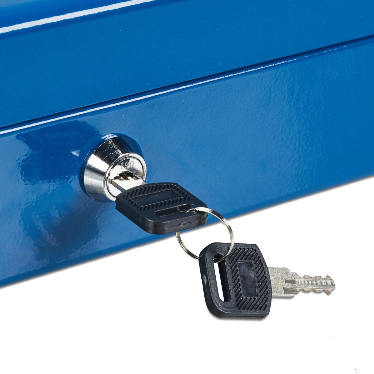 Caseta bani pentru monede si bancnote, albastru, 8.5 x 30.5 x 24.5 cm - imagine 9