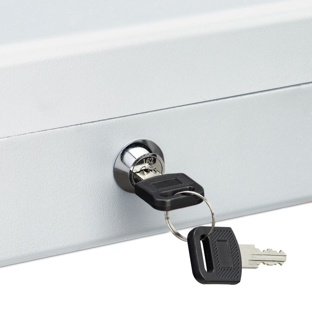 Caseta bani pentru monede si bancnote, gri deschis, 8.5 x 30.5 x 24.5 cm - imagine 9