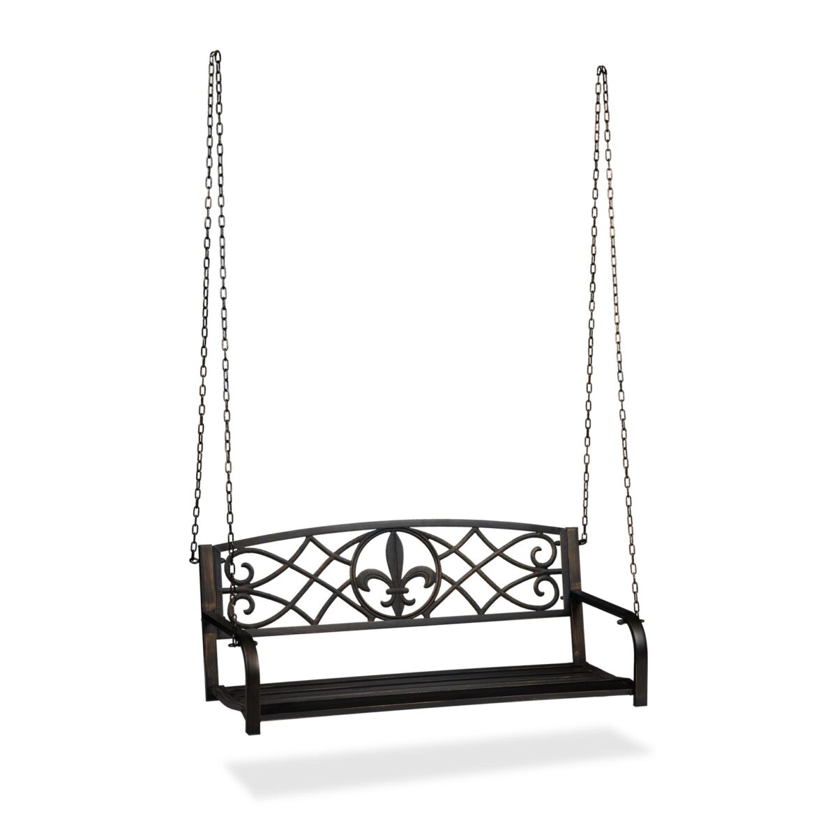 Leagan tip banca, capacitate 2 persoane, 197 x 133 x 58 cm, Relaxdays - imagine 9