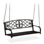 Leagan tip banca, capacitate 2 persoane, 197 x 133 x 58 cm, Relaxdays