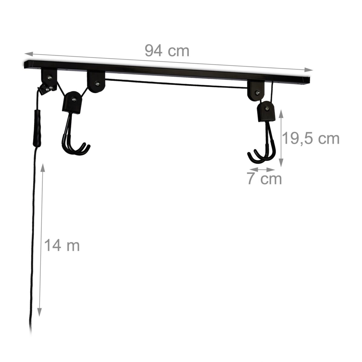 Geanta pentru bicicleta, cu elemente de fixare, impermeabila, 38 x 15 x 16 cm, Relaxdays - imagine 5