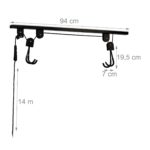 Geanta pentru bicicleta, cu elemente de fixare, impermeabila, 38 x 15 x 16 cm, Relaxdays - imagine 5