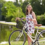 Geanta cadru de bicicleta, 2 buzunare laterale, compartiment pentru telefon, Relaxdays - imagine 2