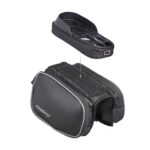 Geanta cadru de bicicleta, 2 buzunare laterale, compartiment pentru telefon, Relaxdays - imagine 5
