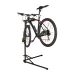 Suport reglabil pentru repararea bicicletelor, inaltime 100-160 cm, cadru rotativa la 360°, Relaxdays