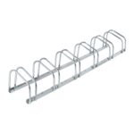 Suport pentru 6 biciclete, 27 x 163,5 x 33 cm, otel, Relaxdays