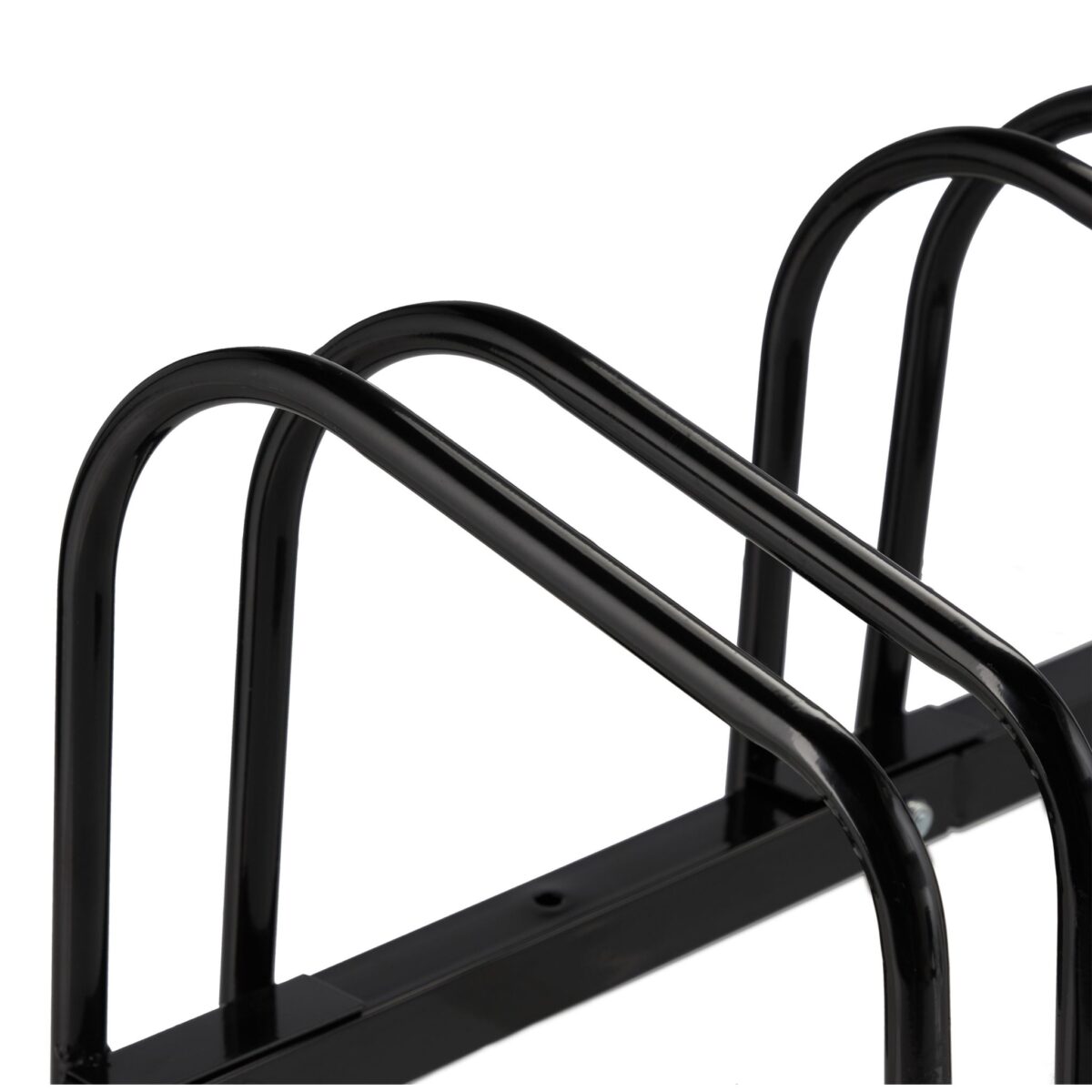 Suport pentru 5 biciclete, fixare pe sol, otel, 27 x 130 x 33 cm, negru, Relaxdays - imagine 7
