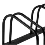 Suport pentru 5 biciclete, fixare pe sol, otel, 27 x 130 x 33 cm, negru, Relaxdays - imagine 7