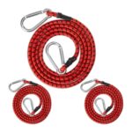 Set 3 cordoane elastice cu carabine, de 175 cm, Relaxdays