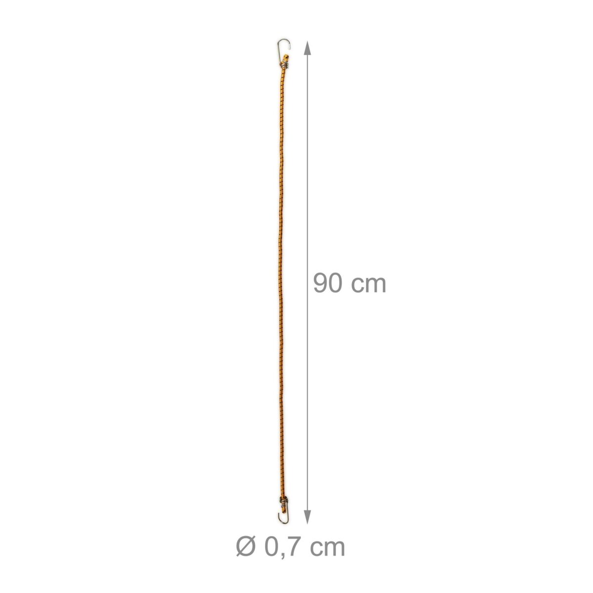 Set 10 cordoane elastice cu carlig, de 90 cm, Relaxdays - imagine 4