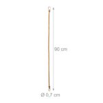 Set 10 cordoane elastice cu carlig, de 90 cm, Relaxdays - imagine 4