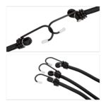 Set 24 cordoane elastice cu carlig/spanngummi, negru, Relaxdays - imagine 8