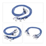 Set 24 cordoane elastice cu carlig/spanngummi, albastru, Relaxdays - imagine 6