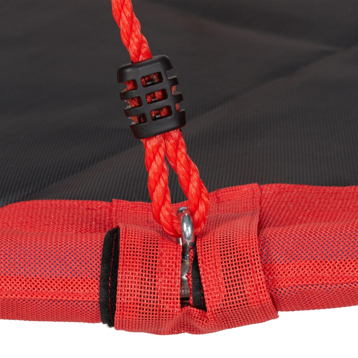 Leagan tip cuib pentru gradina, copii si adulti, ⌀ 90 cm, rosu, Relaxdays - imagine 6