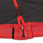 Leagan tip cuib pentru gradina, copii si adulti, ⌀ 90 cm, rosu, Relaxdays - imagine 6