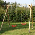 Set de 2 carlige, pentru leagan, cu carabiniere, ⌀ 2,5 cm, Relaxdays - imagine 5