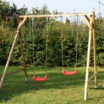 Set de 2 carlige, pentru leagan, cu carabiniere, ⌀ 5 cm, Relaxdays - imagine 5