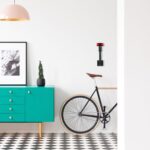 Suport bicicleta, pentru perete, 13 x 10,5 x 35,5, din otel, Relaxdays