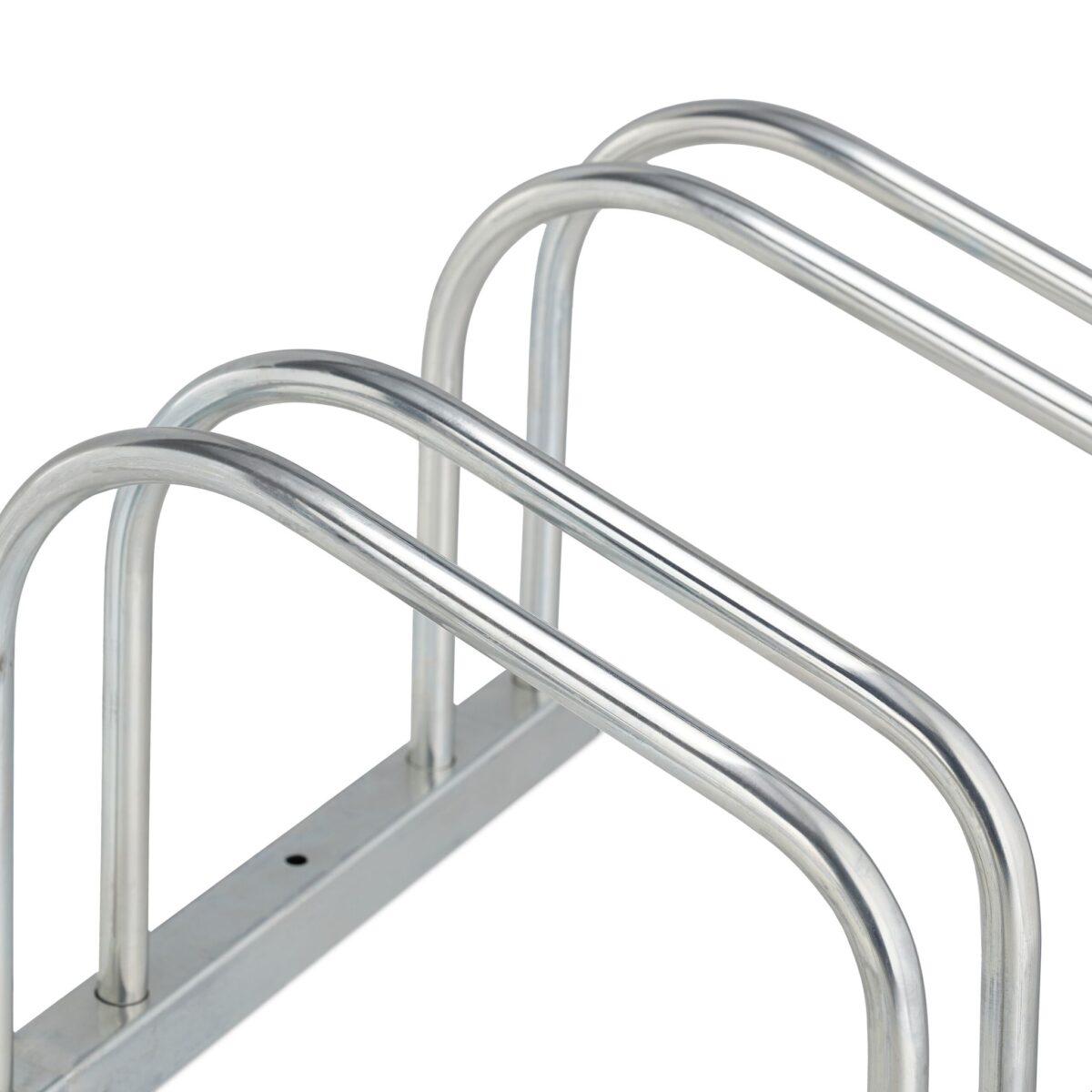 Suport pentru 2 biciclete, reglabil, fixare pe sol, otel, 26 x 38,5 x 33,5 cm, Relaxdays - imagine 8