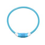 Lacat biciclete, cu cifru, pentru copii, lungime 70 cm, albastru, Relaxdays