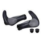 Set manere ergonomice pentru bicicleta, ⌀ 22 mm, Relaxdays