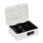 Caseta valori pentru bancnote si monede,  8,5 x 20 x 17 cm, alb - imagine 7