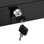 Caseta bani pentru monede si bancnote, 8,5 x 30,5 x 24,5 cm, negru - imagine 7