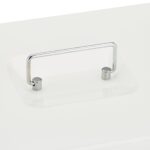 Caseta bani pentru monede si bancnote, 8,5 x 30,5 x 24,5 cm, alb - imagine 9