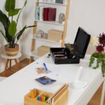 Caseta valori pentru bancnote si monede, 8,5 x 30,5 x 24,5 cm, negru - imagine 3