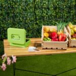 Caseta valori pentru bancnote si monede, 8,5 x 20 x 17 cm, verde - imagine 5