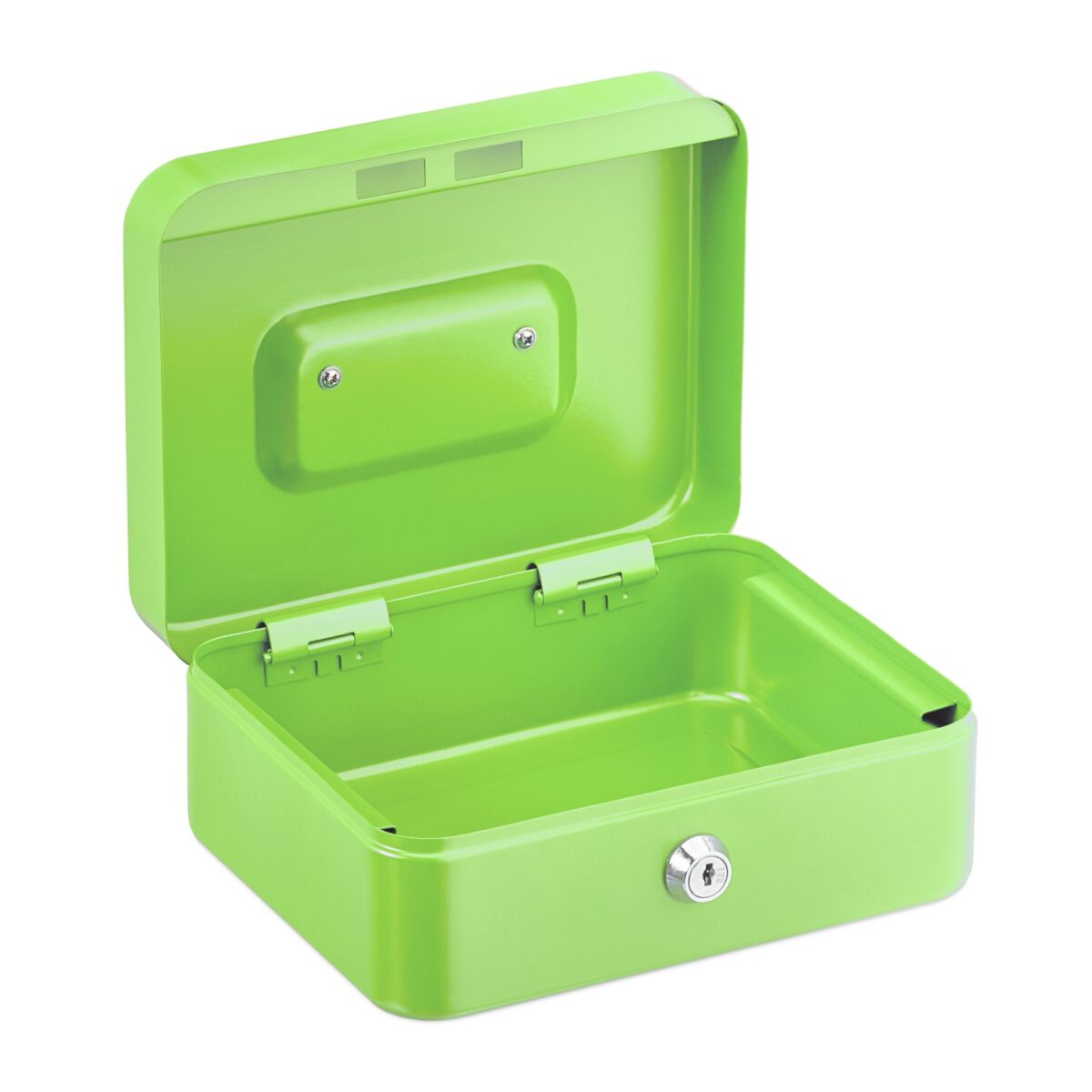 Caseta valori pentru bancnote si monede, 8,5 x 20 x 17 cm, verde - imagine 6