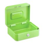 Caseta valori pentru bancnote si monede, 8,5 x 20 x 17 cm, verde - imagine 6