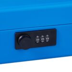 Caseta valori pentru bancnote si monede, 8,5 x 30,5 x 25 cm, albastru - imagine 7